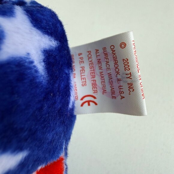 Ty Beanie Baby Liberty Patriotic America 250 Plush 2002 USA...